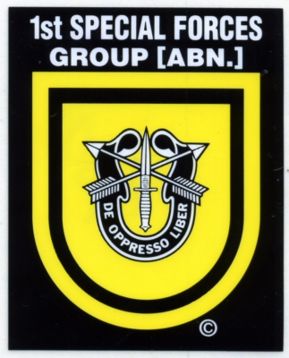 1st Special Forces Group (ABN) (2"x2.5")